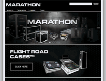 Tablet Screenshot of marathonaudio.com